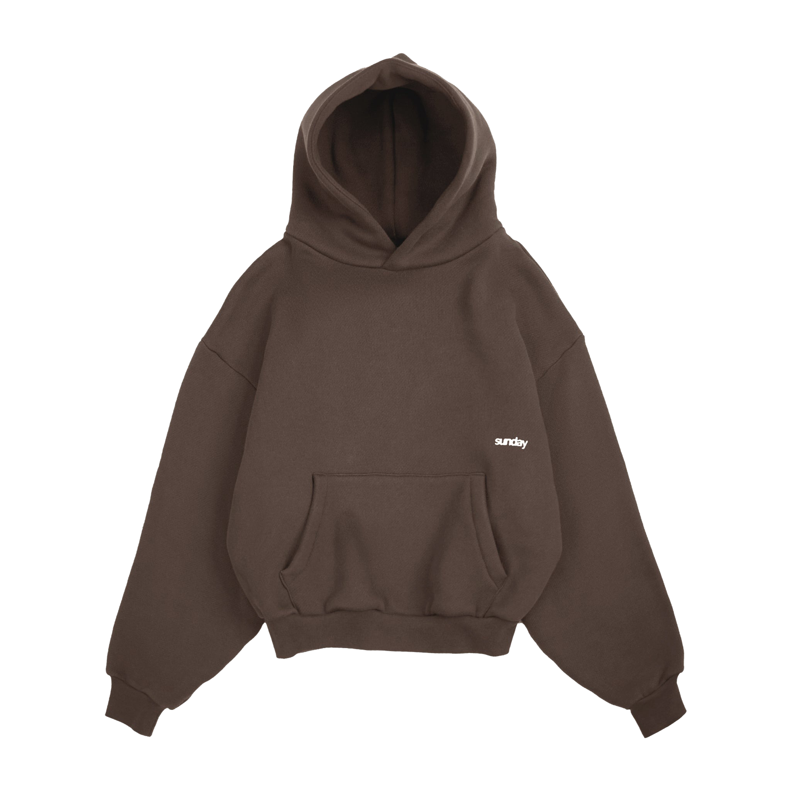 Heavyweight-Script-Sunday-Hoodie-Mocha heavyweight script hoodie - mocha