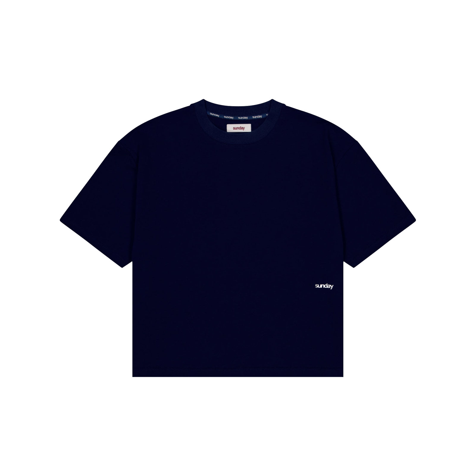 heavyweight-script-sunday-t-shirt-black Heavyweight Script Sunday Tee - Navy