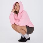 sunday zip up hoodie pink